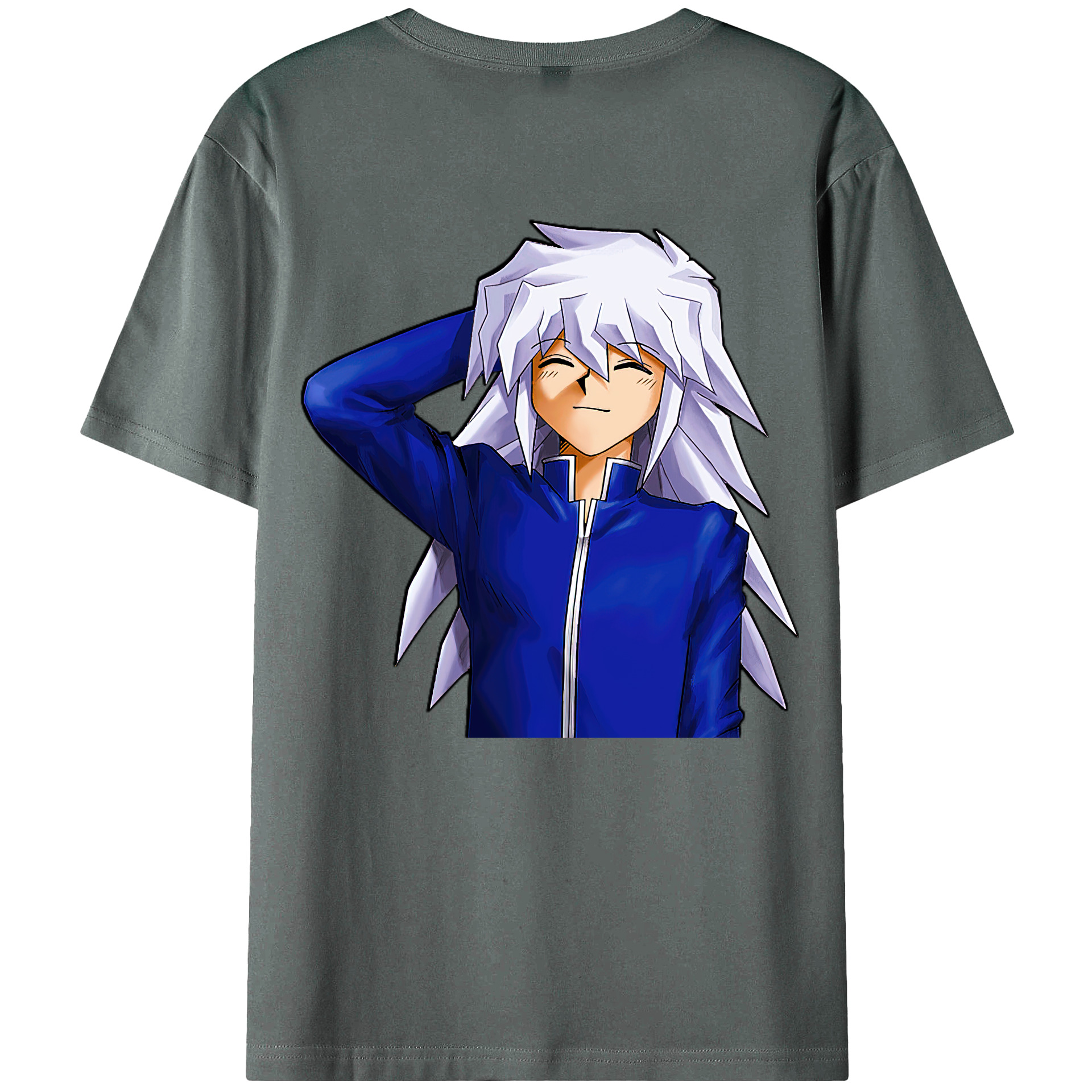（画像用） 遊☆戯☆王 Yu-Gi-Oh! 綿100％ メンズ半袖Tシャツ（バックプリント） 通気性